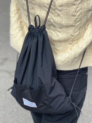 (renewal) everyday string backpack _ black