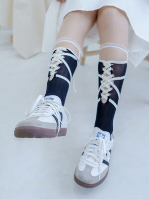 van tie knee socks 2colors