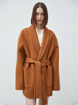 Bellandi Romantic Wool Robe Coat