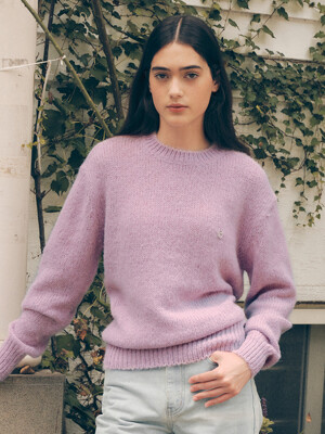 HAIRY BLEND KNIT LAVENDER