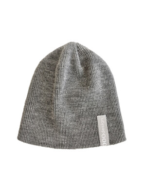 000 Logo Tag needlework Beanie / Grey