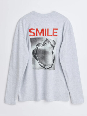 MASTER SMILE LS_LIGHT GREY MELANGE