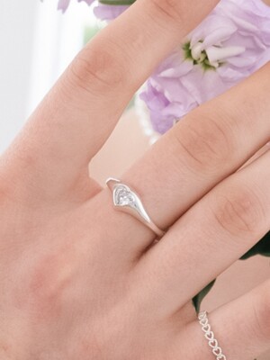 [Silver 925] Romantic Heart Ring SR28
