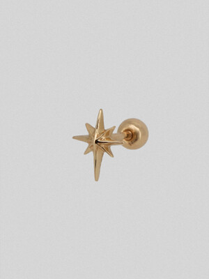 14k cross sparkle piercing earrings
