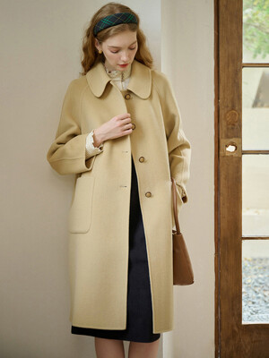SR_Maple lapel woolen coat