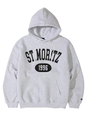 ST. MORITZ HOODIE (MELANGE WHITE)