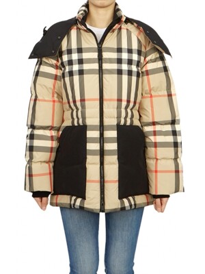 BURBERRY 버버리 체크 여성 패딩 점퍼 BROADWASARCCHK 8059094 A7028