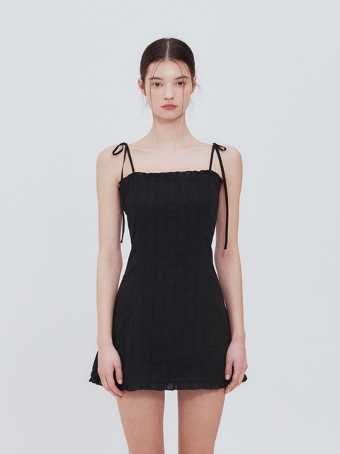 【Not your rose】Liu dress Liu dress (Black) - Not your rose