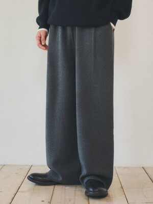 Always Symbol Deep One-Tuck Knit Pants 3color