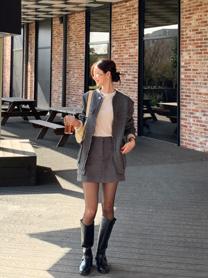 Anubis Tweed Jacket_Gray