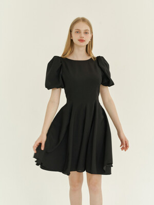 Roman Fairy Puff Dress / Black(3color)