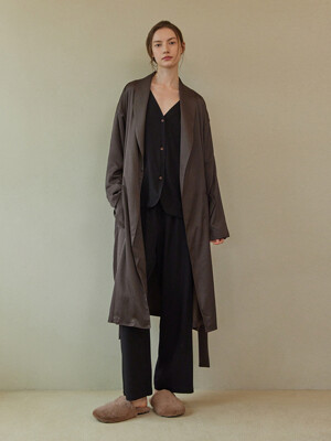 CLASSIC LONG ROBE_dark brown (women)