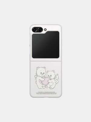 vintage heart bear 디자인 [제트플립 하드 폰케이스]