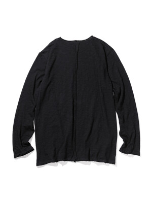SLUB CUT DIVIDE LONG SLEEVE MSILS001-BK