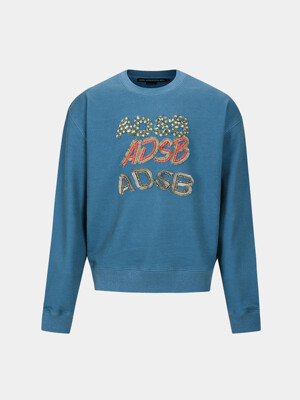 (ESSENTIAL) ADSB PATCH LOGO SWEATSHIRT atb1085u(BLUE)