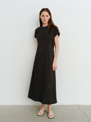 TVR JACQUARD STRETCH DRESS_2COLORS