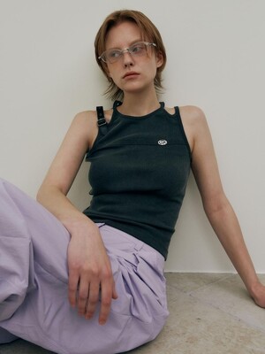 Buckle Symbol Sleeveless Top VW5ME626_2color