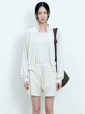 CODE LINEN ZIP UP