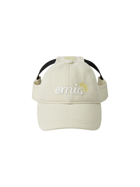 ★EMIS★ LETTERING LOGO BALL CAPIVORY m1037_1496748 이미스]LETTERING LOGO BALL CAP-IVORY