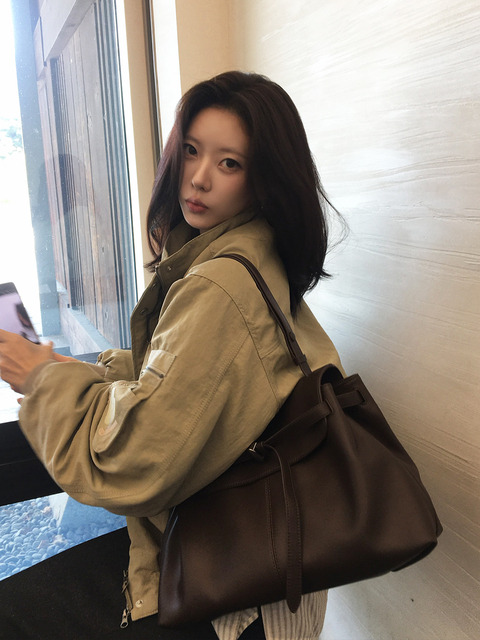 이랩 [고민영PICK][단독]Lento Satchel Bag M (Brown)