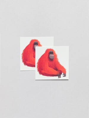 Orangutan Pairs 타투 스티커
