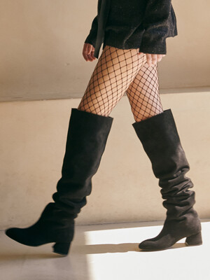 Vintage Knee-High Boots_ 2 COLORS
