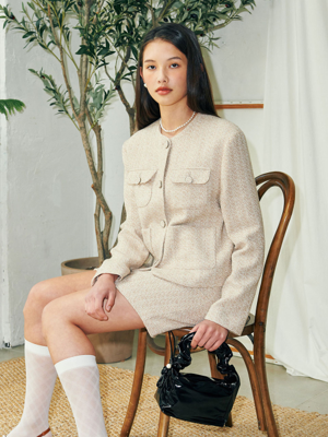 GRACE TWEED JACKET_BEIGE (EEOP1JKR03W)