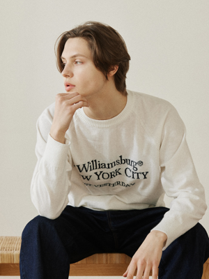 Classic Logo Pullover Knit_White
