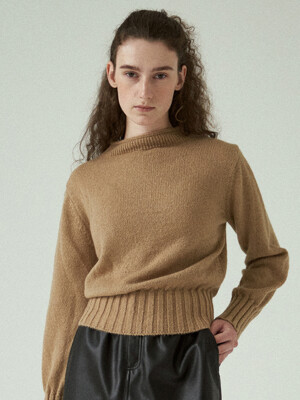 mohair stitch pullover (camel)