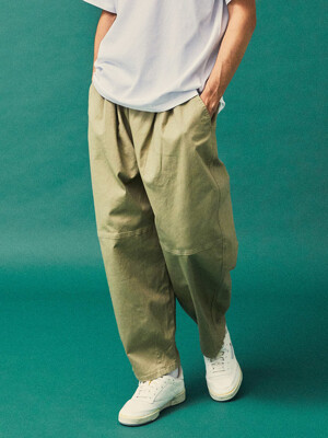 NYC LABEL CP WIDE FIT BALLOON PANTS 헤리티지베이지