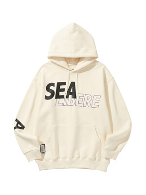 WDS X LIBERE PULLOVER HOODIE / WHITE