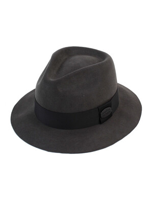 Edgecut Gray Wool Fedora 울페도라