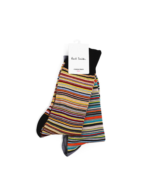 패션액세서리 - 폴 스미스 (PAUL SMITH) - 폴스미스 M1A SOCK J2PKM 1A 스트라이프 멀티 2팩 양말
