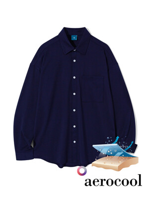 Cool Square Tension Shirt S124 Navy