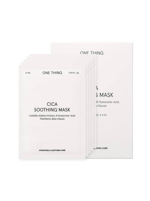 마스크팩 - 원씽 (One Thing) - 시카 수딩 마스크팩 (5매)