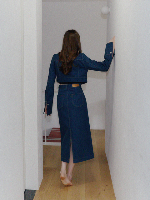 스커트,스커트,데님 - 워머스트치엘로 (W.CIELO) - eco a line denim skirt