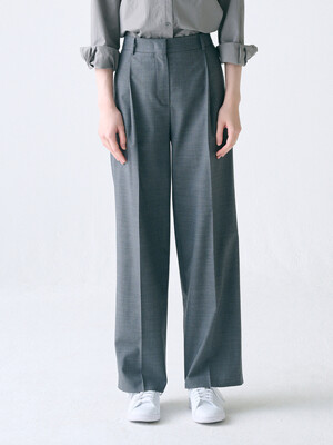 [리퍼브][Day-wool] Summer Wool Wide-leg Trousers_2color