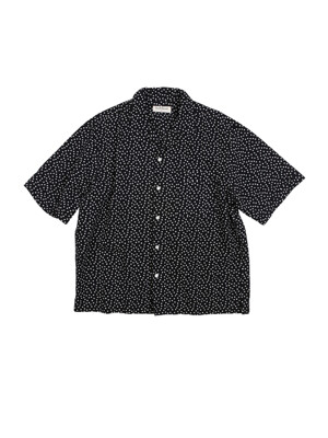 DOT SEERSUCKER SHIRTS -BLACK