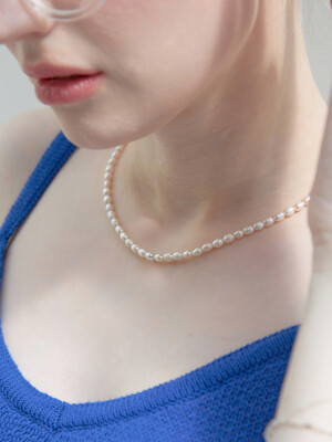 Amel Fresh water pearl 925 Silver Necklace