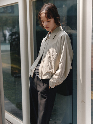 [City Outdoor] Collar Bomber Jacket_2color