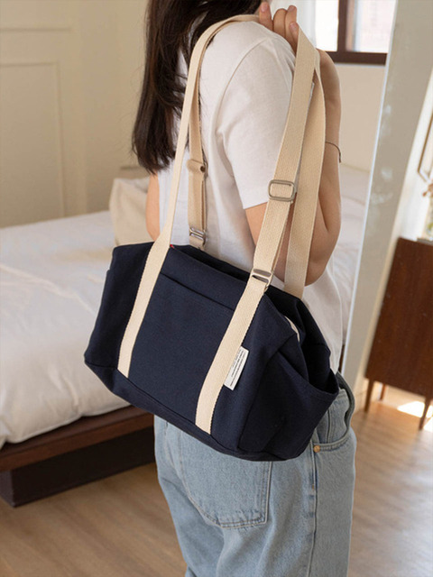 에코/캔버스백,에코/캔버스백 - 러프 (LUFF) - Duffle Bag small - navy