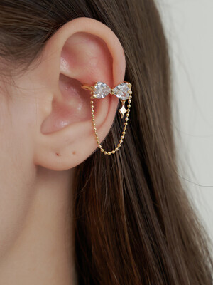 Cubic ribbon Earcuff