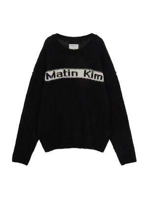 MATIN VOLUME SNUG KNIT PULLOVER IN BLACK