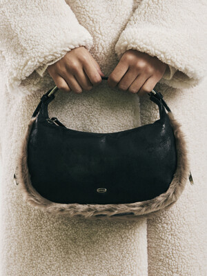 COOCOO BAG (FUR) / BLACK