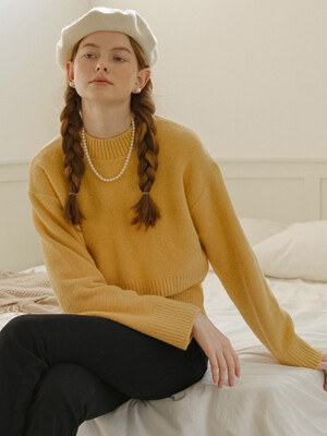 Cest_Knit layered two-piece set_Sweater