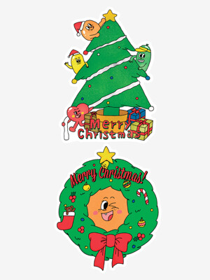 BFMA CHRISTMAS CARD 2TYPE (TREE/WREATH)