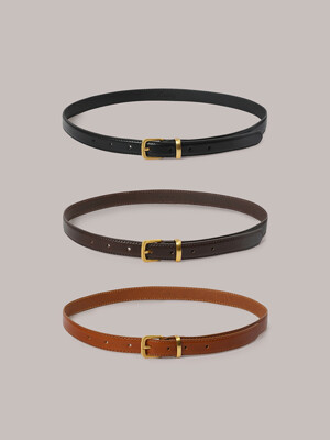 Simple Cowhide Belt - 3 Color