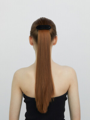 Classic volume barrette L(Brown)