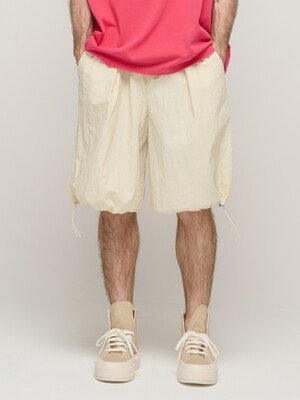 CB BERMUDA NYLON PIGMENT WASHING PANTS (BEIGE)