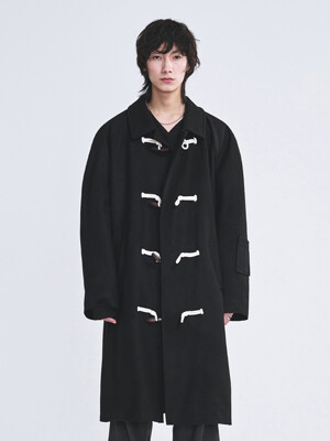 RAGLAN TOGGLE COAT BLACK